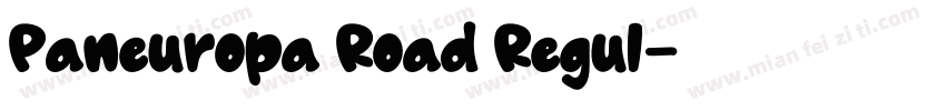 Paneuropa Road Regul字体转换
